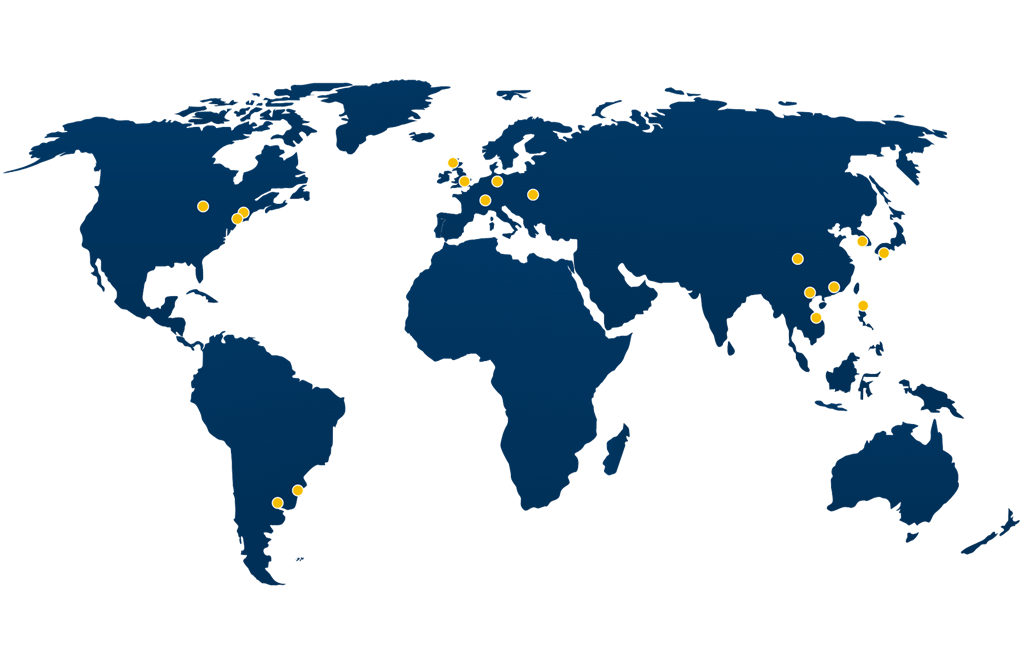 Map of Allegro global office locations