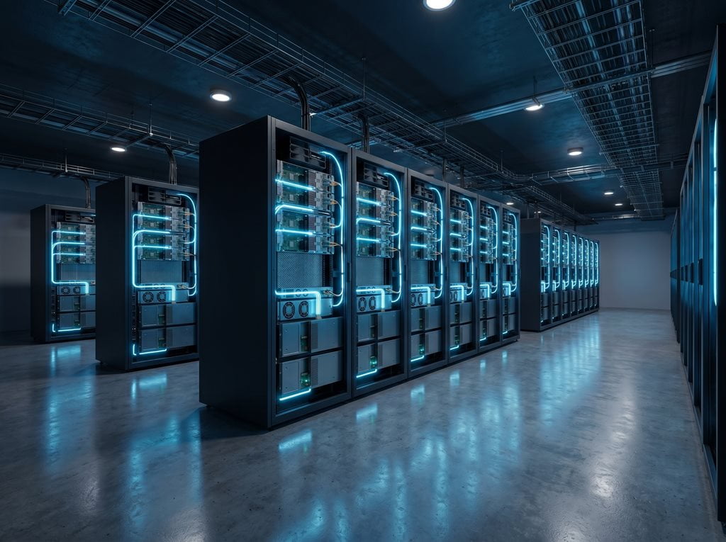 Breaking the Bandwidth Barrier Blog Image of a Datacenter Server Room