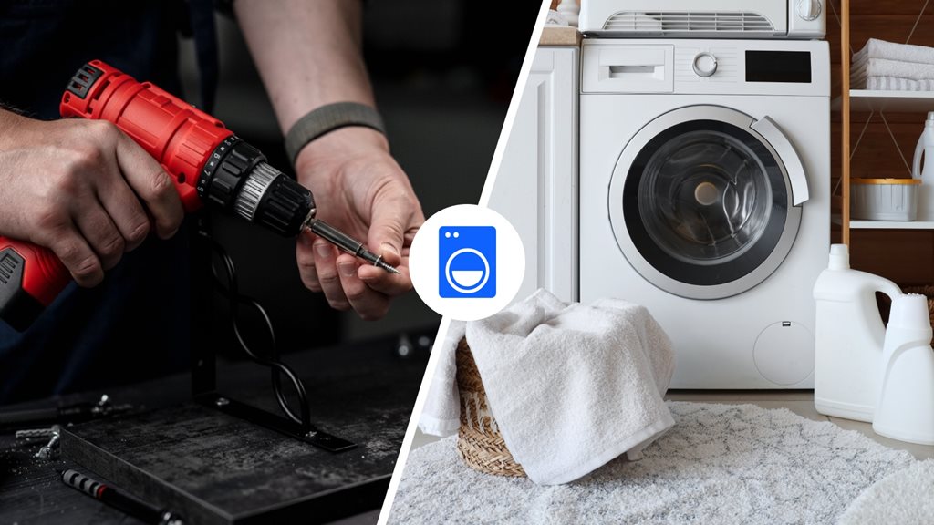 Drill and washing machine