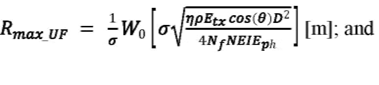 Equation 20 for Lidar Effective Range Article