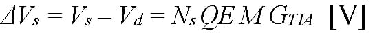Equation 2 for Limitations of NEP Metric Article