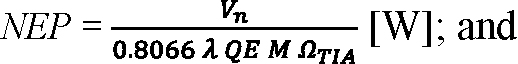 Equation 3 for Limitations of NEP Metric Article