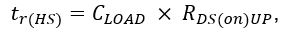 Single Gate Driver Design Enables Wide Range of Battery Voltages for Various Motor Power Levels: Equation 1 Turn on Time