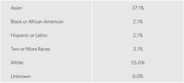 Allegro US new hires by race and ethnicity