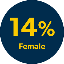13% female senior leadership at Allegro