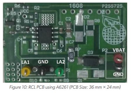Two Wheeler Stop/Tail LED Driver Figure 10: RCL PCB using A6261