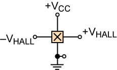 figure 1 (Hall effect device schematic)