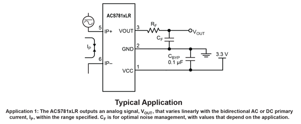 ACS781 Typical Application