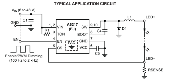 A6217  Typical Application