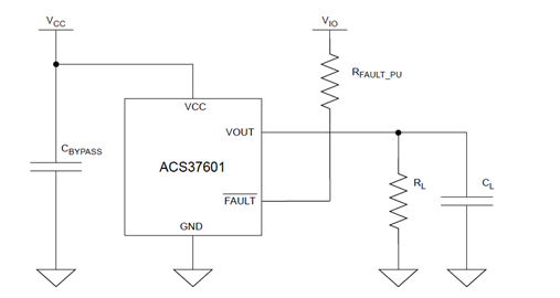 ACS37601 Typical Application