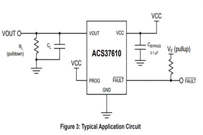 Coreless Current Sensor Typical Application Diagram